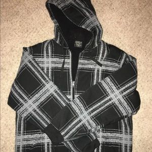 Sherpa Lined zip hoodie